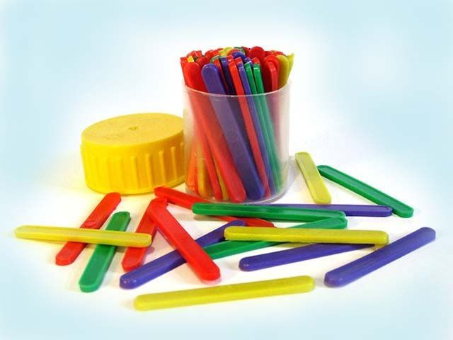 Счетные палочки разноцветные