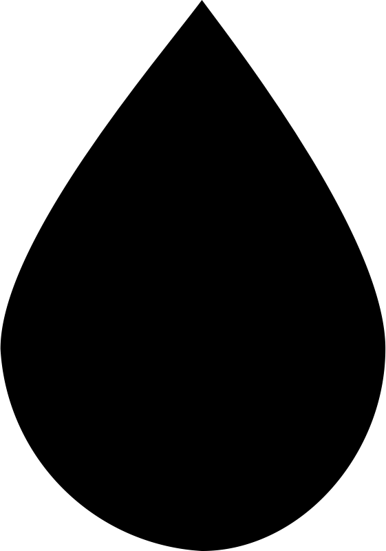 Белая капля на черном фоне