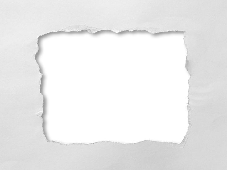 Кусок рваной бумаги