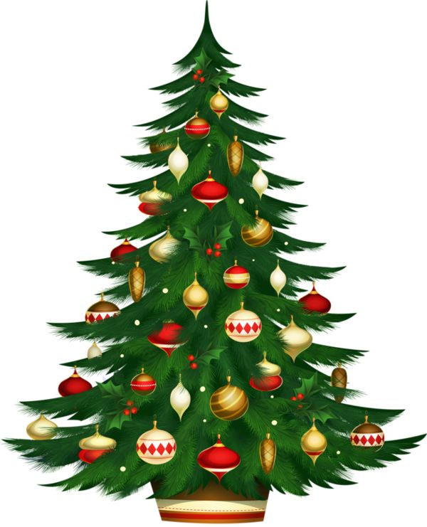 Новогодняя елка на белом фоне