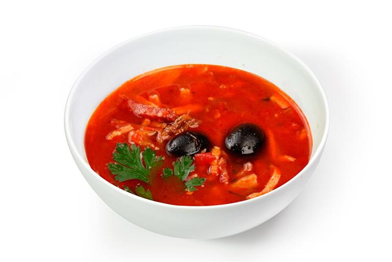 Солянка на белом фоне