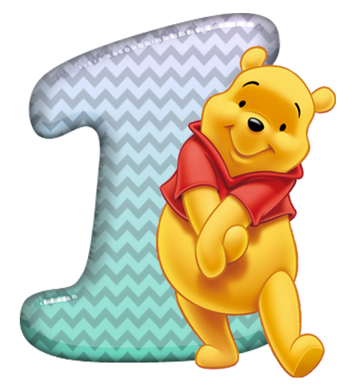 Цифра 1 Винни пух