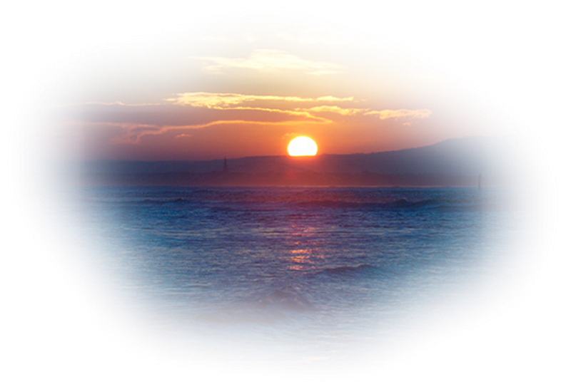 Закат на море