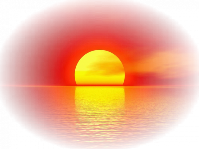 Рассвет рисунок