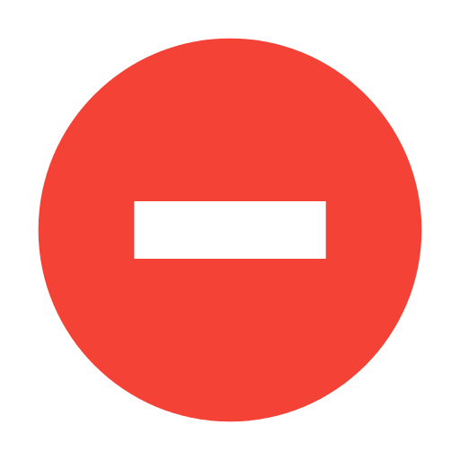 Знак минус в кружочке