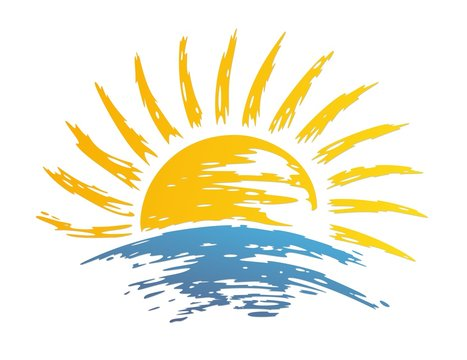 Солнце на прозрачном фоне