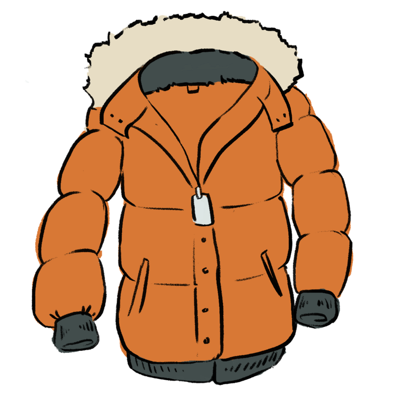 Зимняя одежда мультяшная