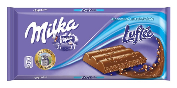 Шоколад молочный Milka 90 гр