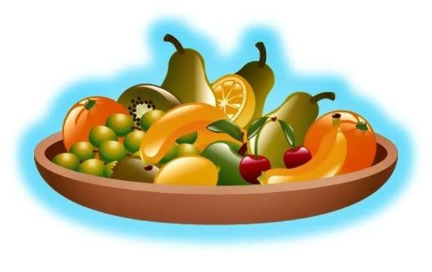 Мультяшные овощи и фрукты