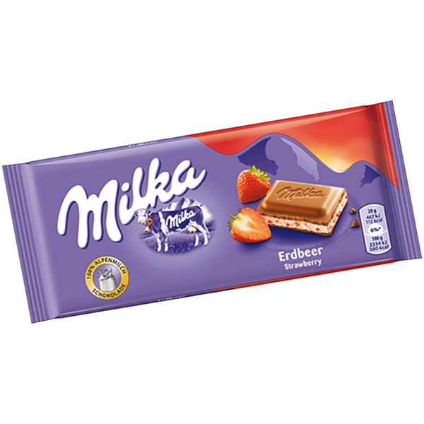 Шоколад Milka Strawberry