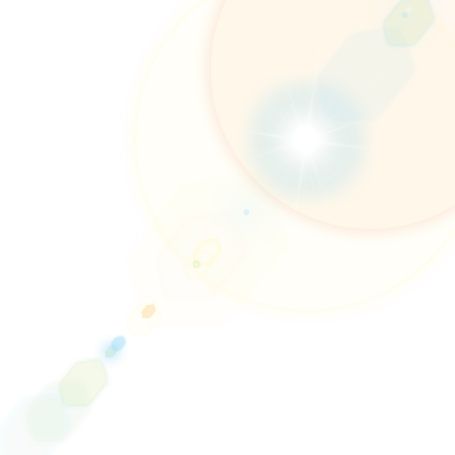 Солнечные блики на прозрачном фоне