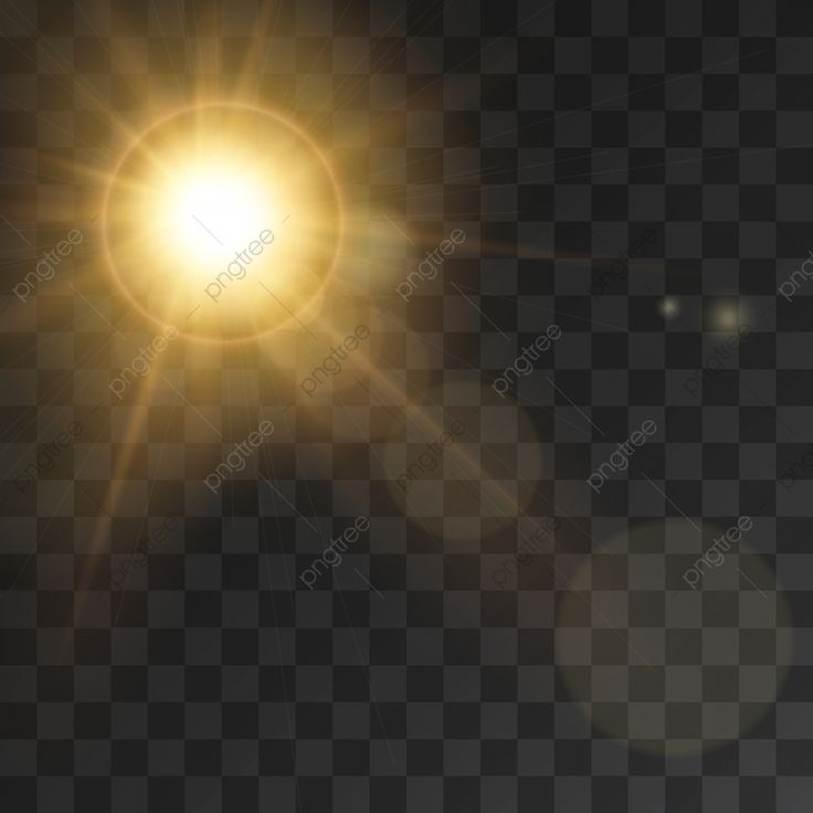 Солнечные лучи и блики