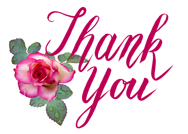 Благодарю на прозрачном фоне