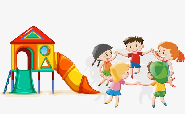 Играющие дети на белом фоне