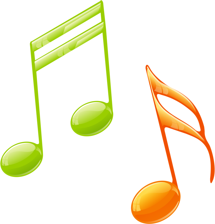 Нотки на прозрачном фоне