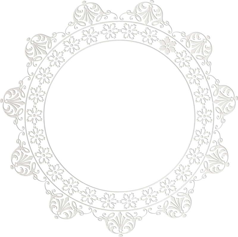 Овальная кружевная рамка
