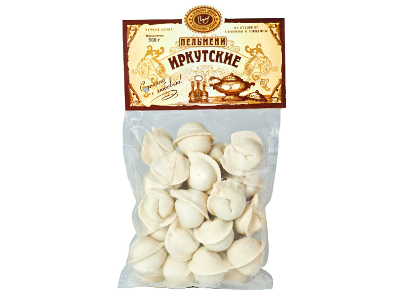 Пельмени в вакуумной упаковке