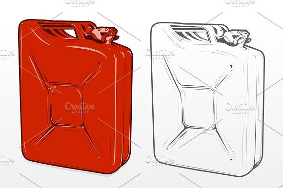 Прозрачная канистра для бензина