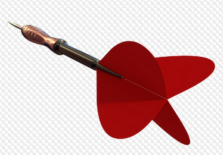 Дротики на белом фоне