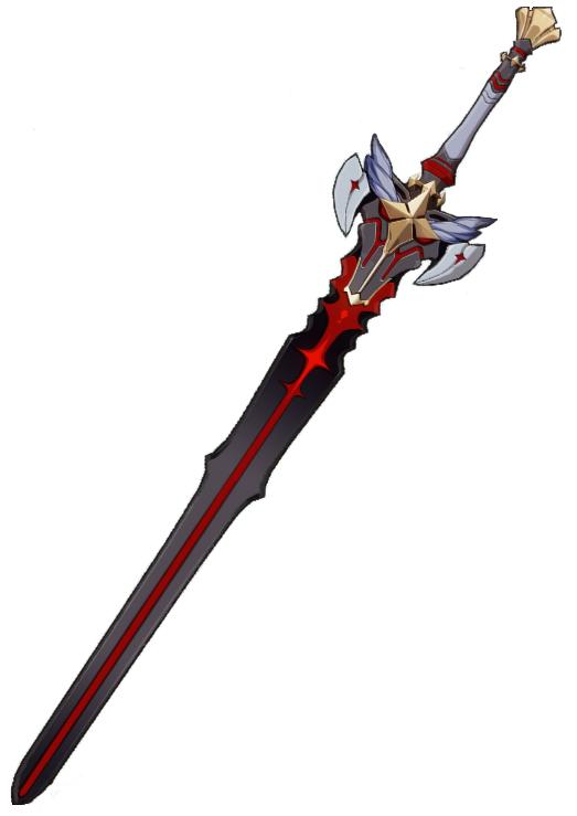 Геншин Импакт черный клинок