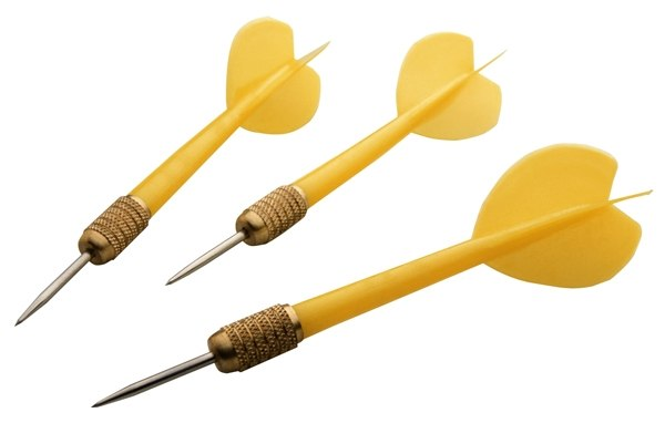 Дротики для дартса на прозрачном фоне