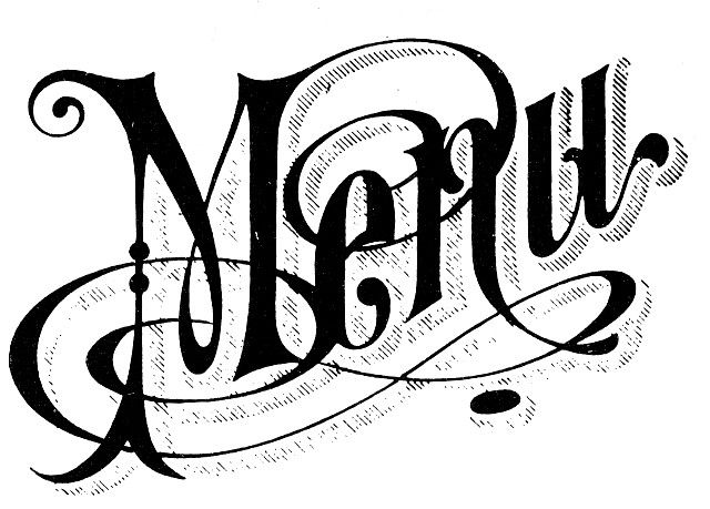 Меню клипарт