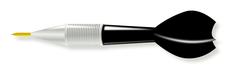 Дротик на прозрачном фоне