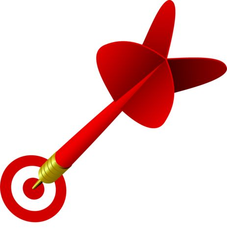 Дротик на прозрачном фоне