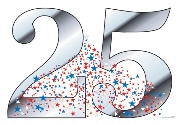 25 Лет красивые цифры