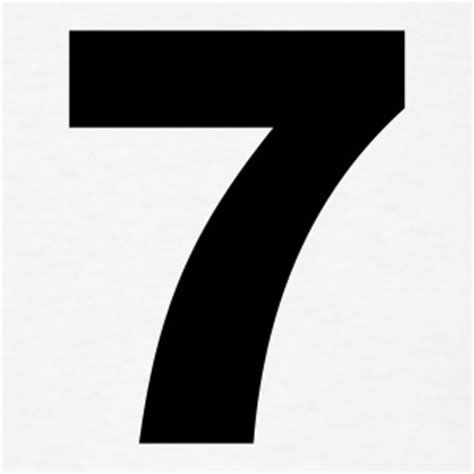 Цифра 7 трафарет