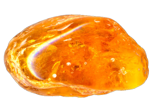 Янтарь на прозрачном фоне