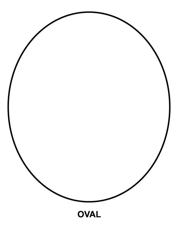 Овал шаблон