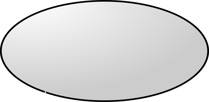 Прозрачный овал