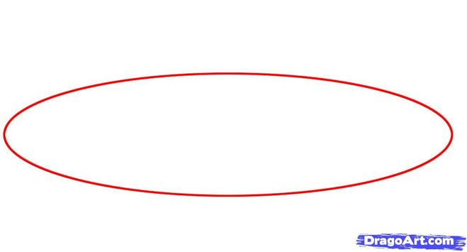 Овал на белом фоне