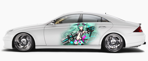 Виниловые наклейки на авто аниме