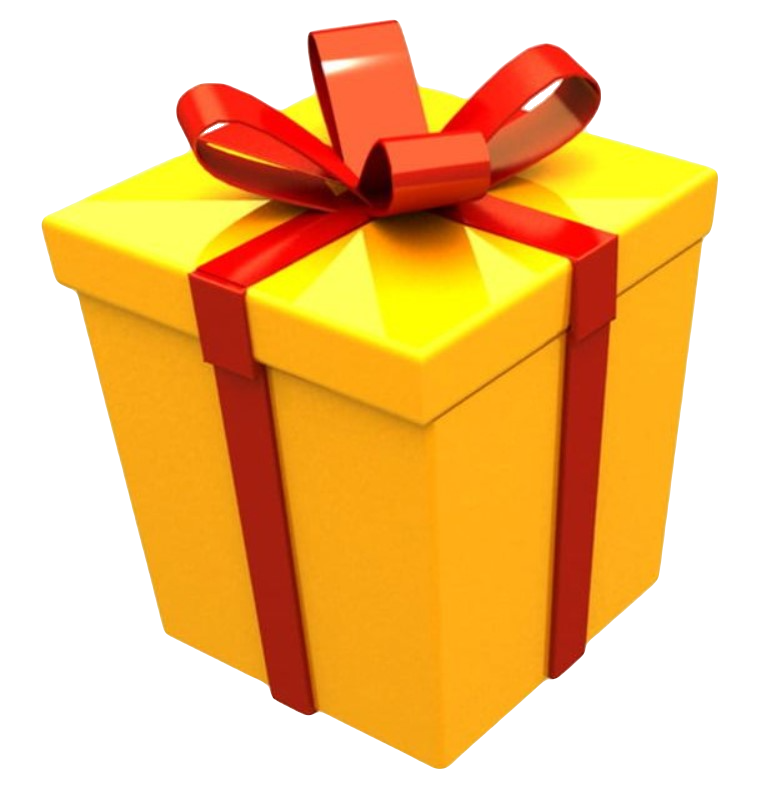 Подарочные коробки на белом фоне