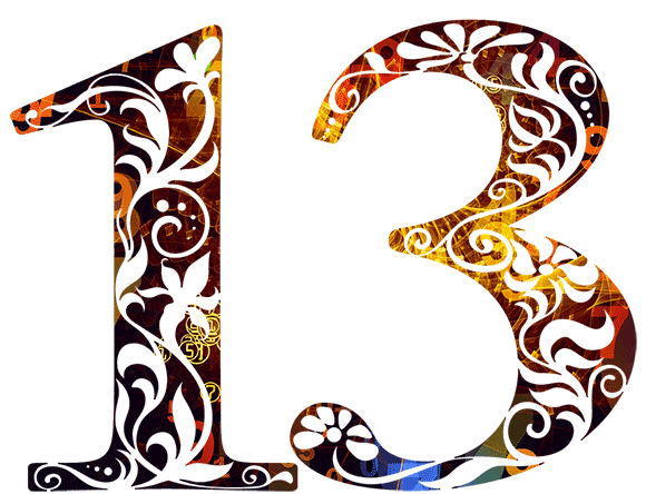 Цифры без фона