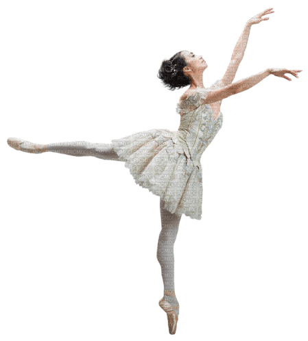 Танцовщица на белом фоне