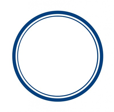 Рамка круглая голубая