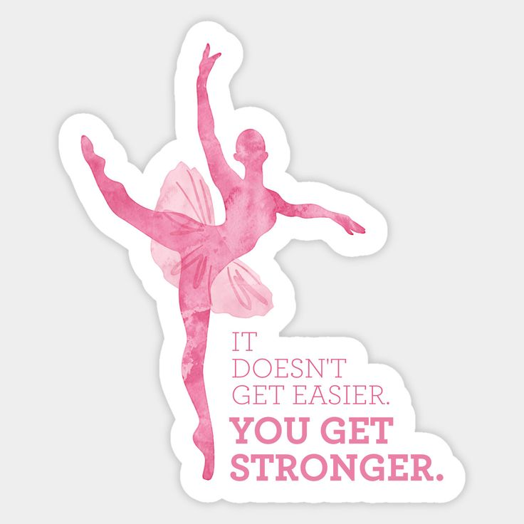 Балерина на розовом фоне