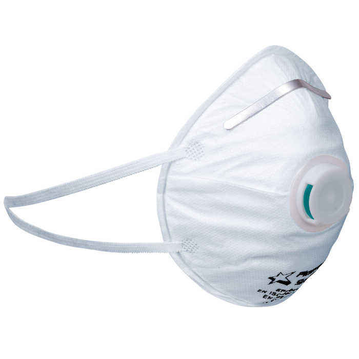 Белая маска респиратор