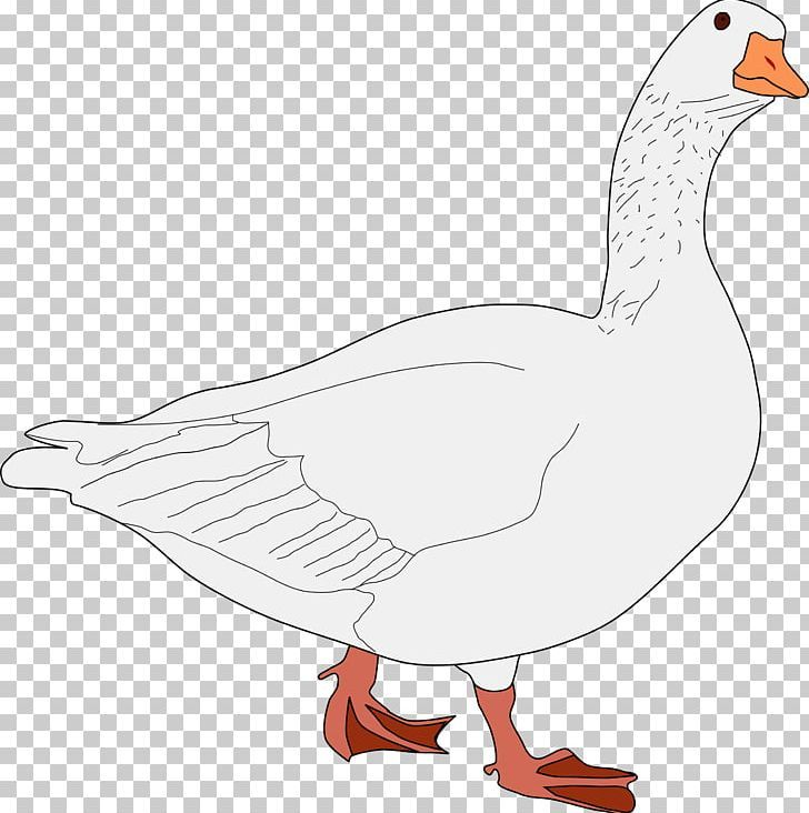 Гусь рисунок