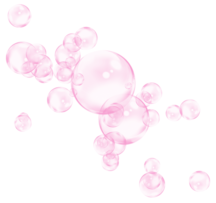 Розовые пузыри без фона