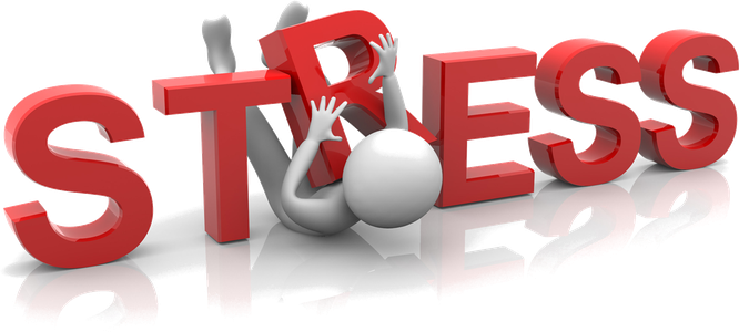 Стресс на прозрачном фоне