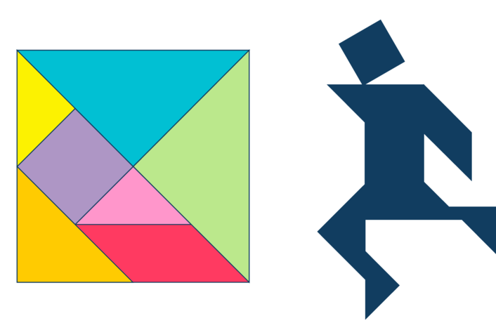 Игра головоломка танграм для дошкольников