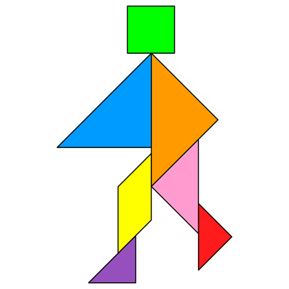 Танграм человек схема для дошкольников