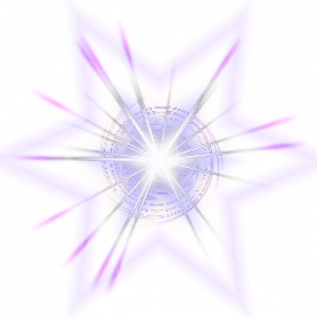 Сияющая звезда на прозрачном фоне