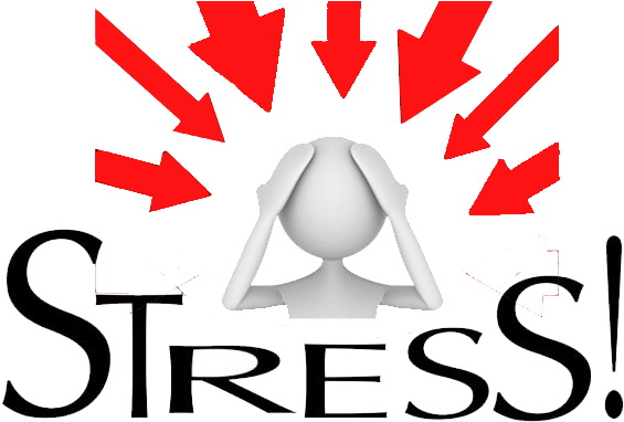 Стресс на прозрачном фоне
