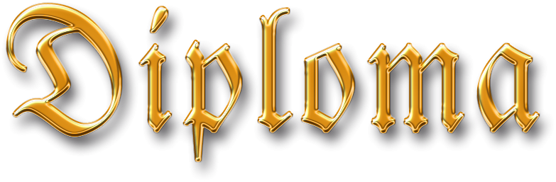 Прозрачная надпись диплом