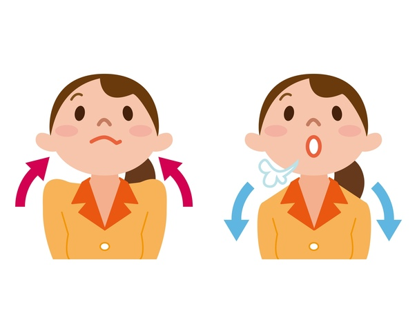 Мультяшный человек дышит